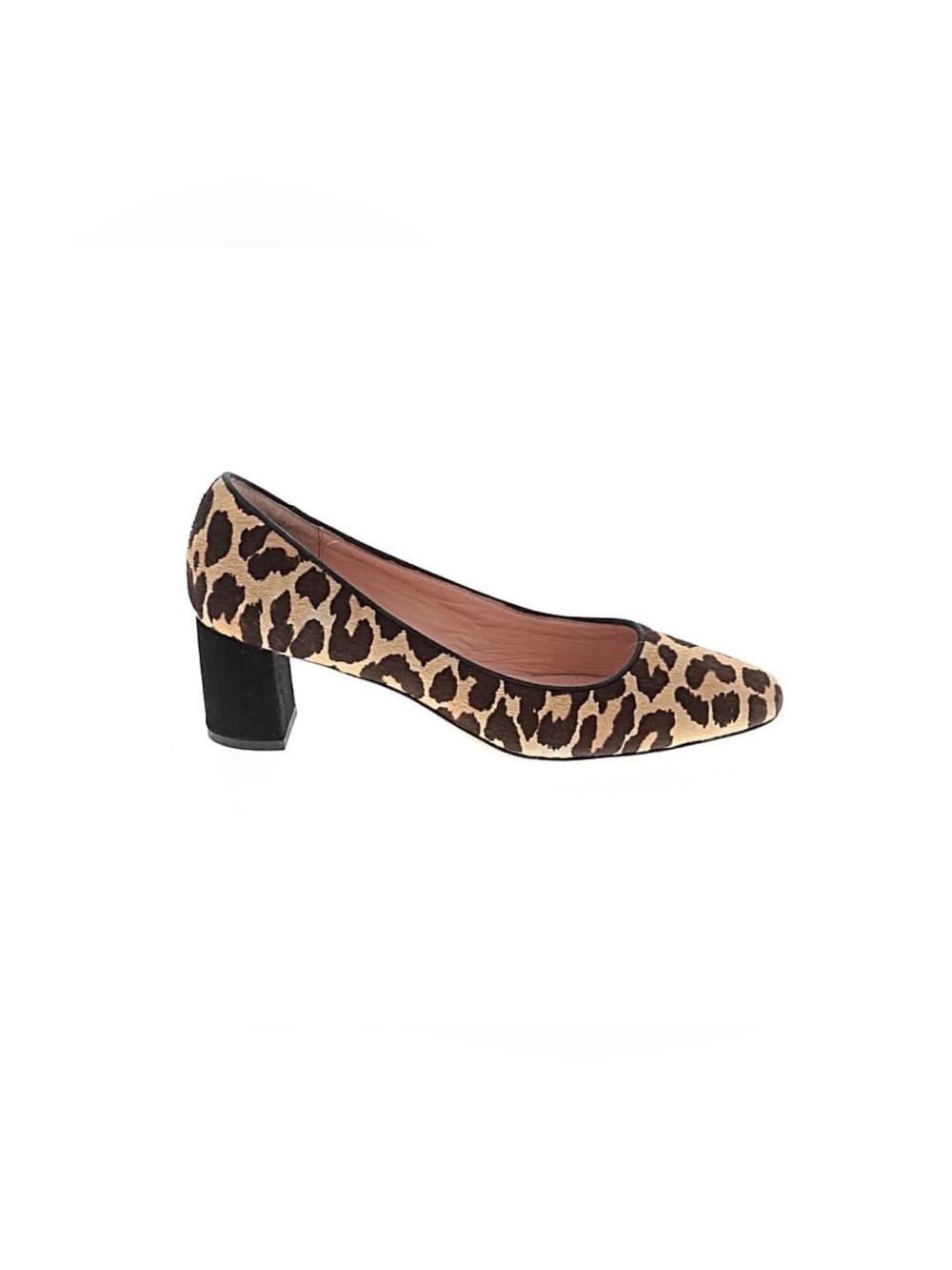 Kate Spade Leopard Print Block Heel Calf Hair Pumps 7.5 $179